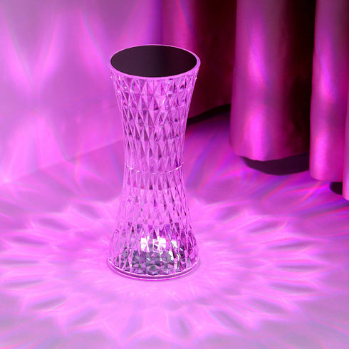 Crystal Diamond Shaped Table Lamp- Small Waist (S2)